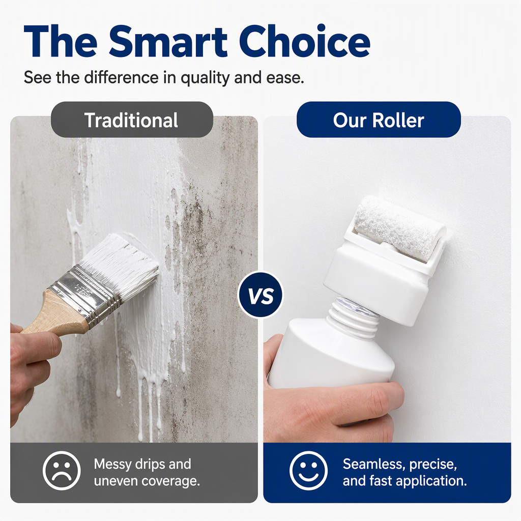 🥳 All-in-One Wall Repair Paste with Roller Brush